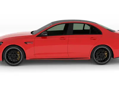 Mercedes-AMG E63 S 2022 Free low-poly 3D model