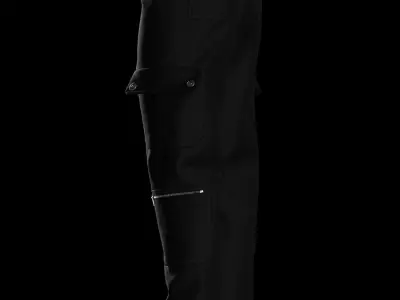 Male cargo pant 3D model