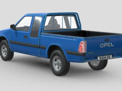 Opel Campo Cab Low-poly 3D model