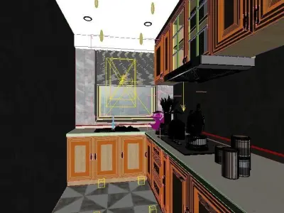 Modern Kitchen Design 3D model