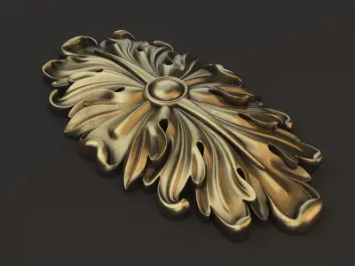 Rosette ellips 3D model