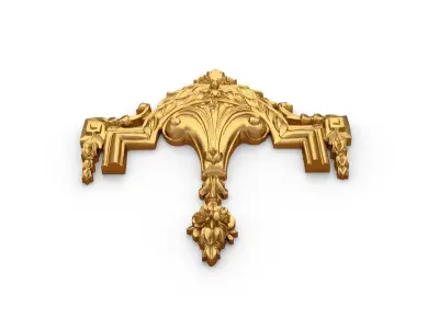 Classic carved decor ornament 386 3D model
