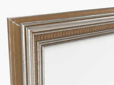 Frame landscape with picture 04 3D model