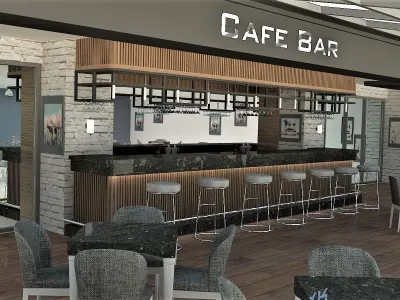 pub and caffe 3D model