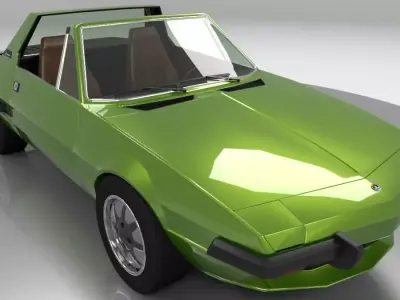 Fiat X1-9 1976 Lo-Poly 3D model