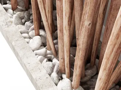 Branch thin planter 3D model