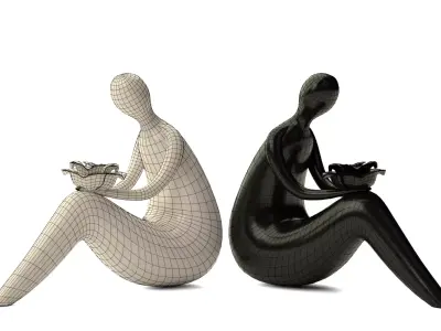 Chic Cute Statue 3D model