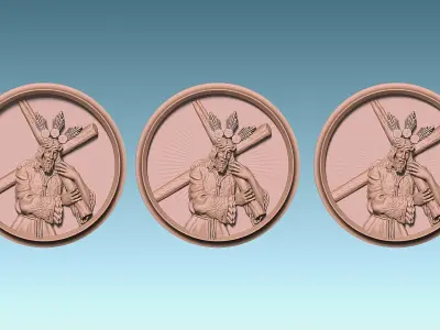 Jesus - Passion - Cross - CNC 3D print model