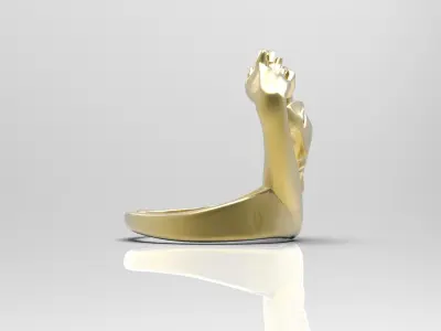 Elegant womens ring 3D print model