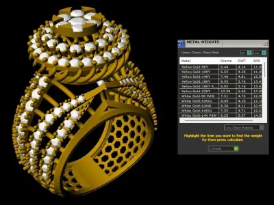 RINGS with harmonious blend of singular beauty 3D print model