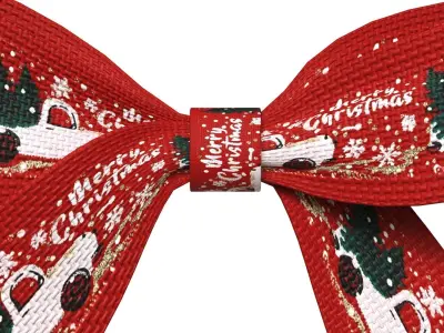 Christmas Bow Ribbon 76 Low-poly 3D model