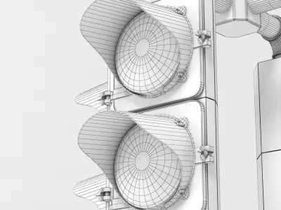 Hanging Traffic Light 3D model