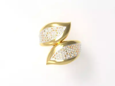 gold engagment ring for 3d printing stl obj 3D print model