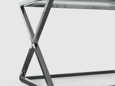 Rectangular coffee table 3D model