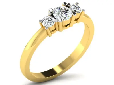 Women Engagement Ring 3dm STL FBX OBJ Render 3D print model