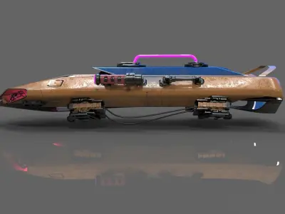 future battle car 3D model