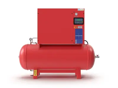 Air Compressor 73 Gallon 8 HP Low-poly 3D model