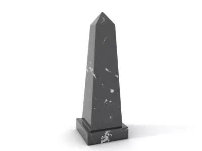 Black Marble Obelisk model pack Low-poly 3D model