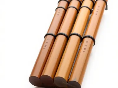 Bamboo Tube Model Pack  Versatile Decorative Set Low-poly 3D model