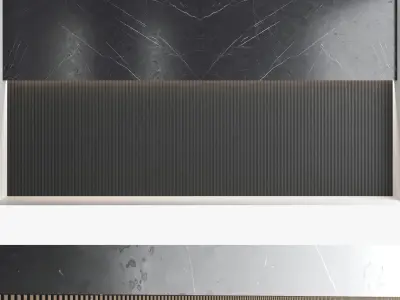 Decorative wall panel set 70 3D model