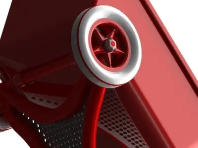 Little Red Riding Tricycle Free 3D model