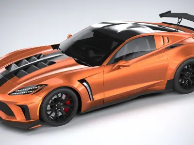 Generic c7 sport car 3D model