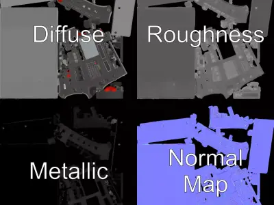 Advanced Control Panel Model Pack for Simulations and Games Low-poly 3D model