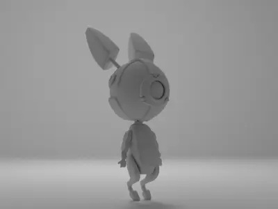 Little Bot Bunny Free 3D model