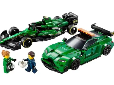 PixelBricks3D - LEGO Aston Martin Safety Car and AMR23 Set  3D print model