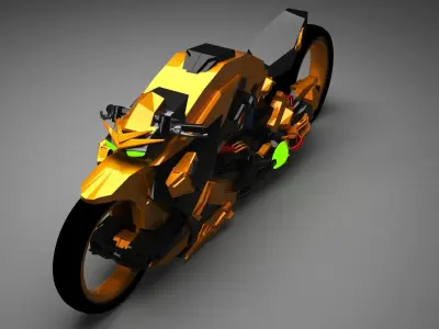Motorcycle concept modern design version  3D model