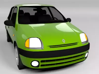 RENAULT CLIO 1999 LOWPOLY Low-poly 3D model