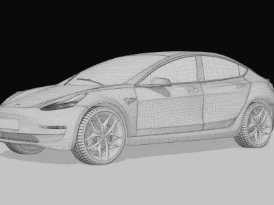 Tesla Model 3 2023 3D model