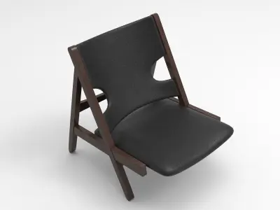 King Chair Low-poly 3D model