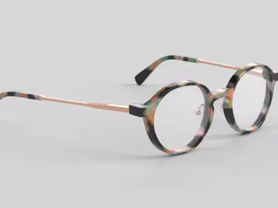Golden Age Eyewear Glasses Low-poly 3D model