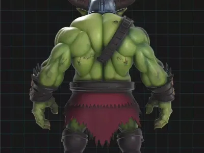 Orc Warrior Character Fantasy Creature 3D model