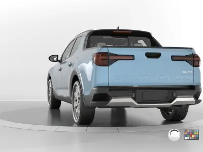 Hyundai SantaCruz 2024 -photoreal-Rigged and Render Ready 3D model