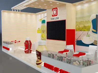 Booth Exhibition Stand a638b 3D model
