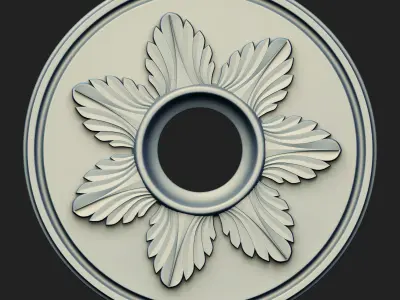 20 Rosette Ceiling Base Mesh Vol 1 Low-poly 3D model