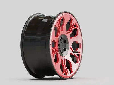 wheel rims tuning auto moto garage  3D model