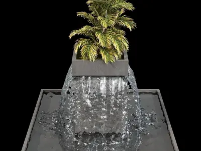 WATERFALL FOUNTAIN CASCADE  NO7 A 3D model