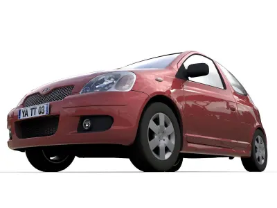 Toyota Yaris 3 doors 2003 3D model