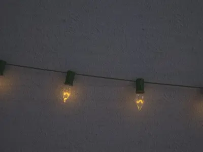 String Christmas Lights V7 3D model
