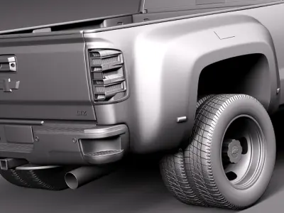 Chevrolet Silverado HD 2015 Long 3D model