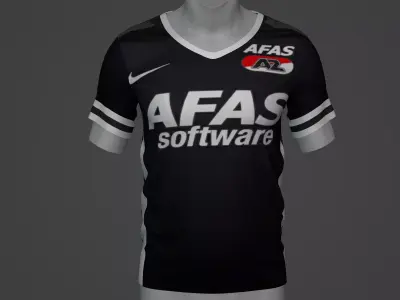 AZ Alkmaar Football Jersey T-Shirt - Soccer Kit Low-poly 3D model