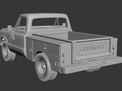 CHEVROLET K20 UTILITY BED 3D print model