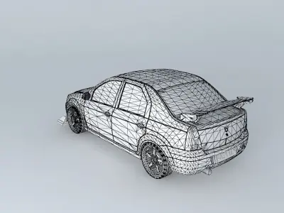 Dacia Logan Targa Racer Free 3D model