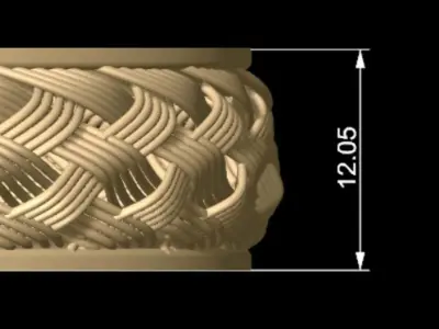 Fiber Bracelet 3D print model