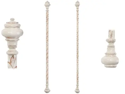 Classic pilaster 07 3D model