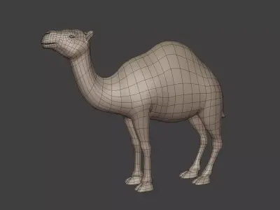 Camel Statue - Figurine Low-poly 3D model