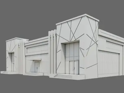 Office Building ID075 3D model